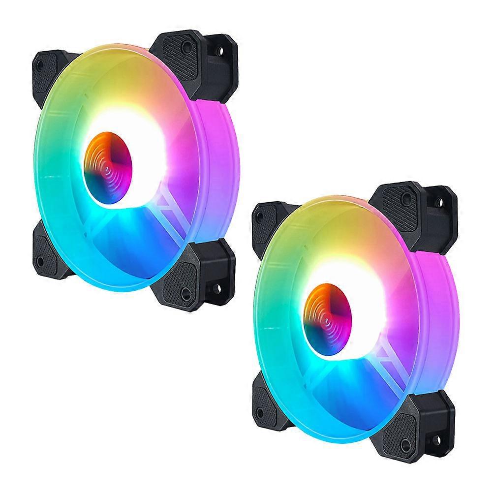 RGB Computer Case Fan with Premium ABS Material for Quiet Cooling and Stylish RGB Lighting 14CM Black