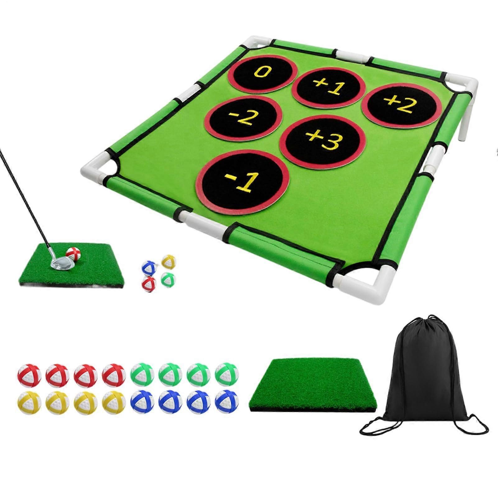 Golf Chipping Net Target Practice Net Compact Portable Chipping Aid Yard Games Training Tool Indoor-Outdoor