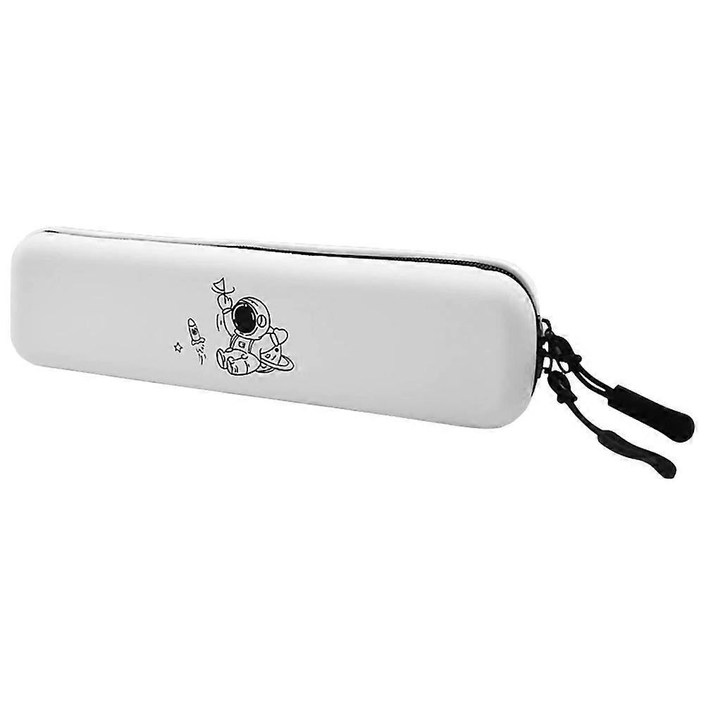 Compact Handheld Pencil Case Large Capacity Portable Organizer for Office Simple Design with Zipper Closure for Pens and Pencils Storage