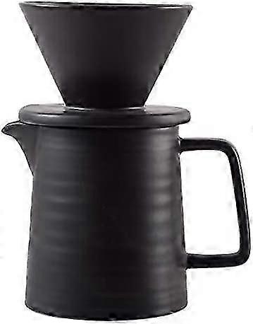 500ML Pour Coffee Maker Set, High-Quality Ceramic V60 Dripper and Decanter Suitable for Coffee Lovers