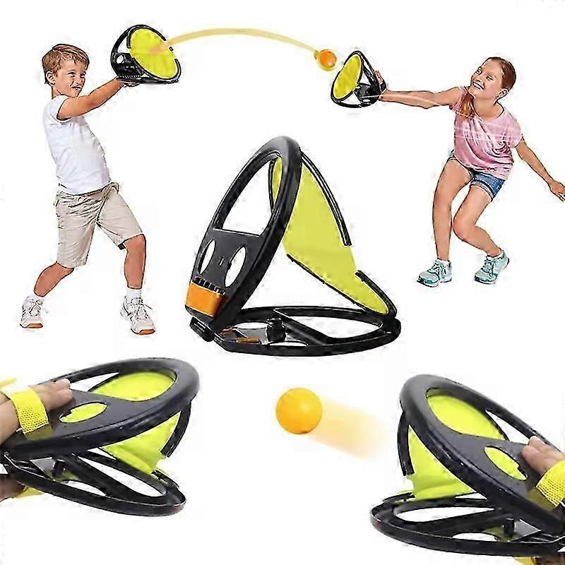 Racket Pocket Catch Game, Velc*o Ball and Catch Game, Toss Catch Ball Toy