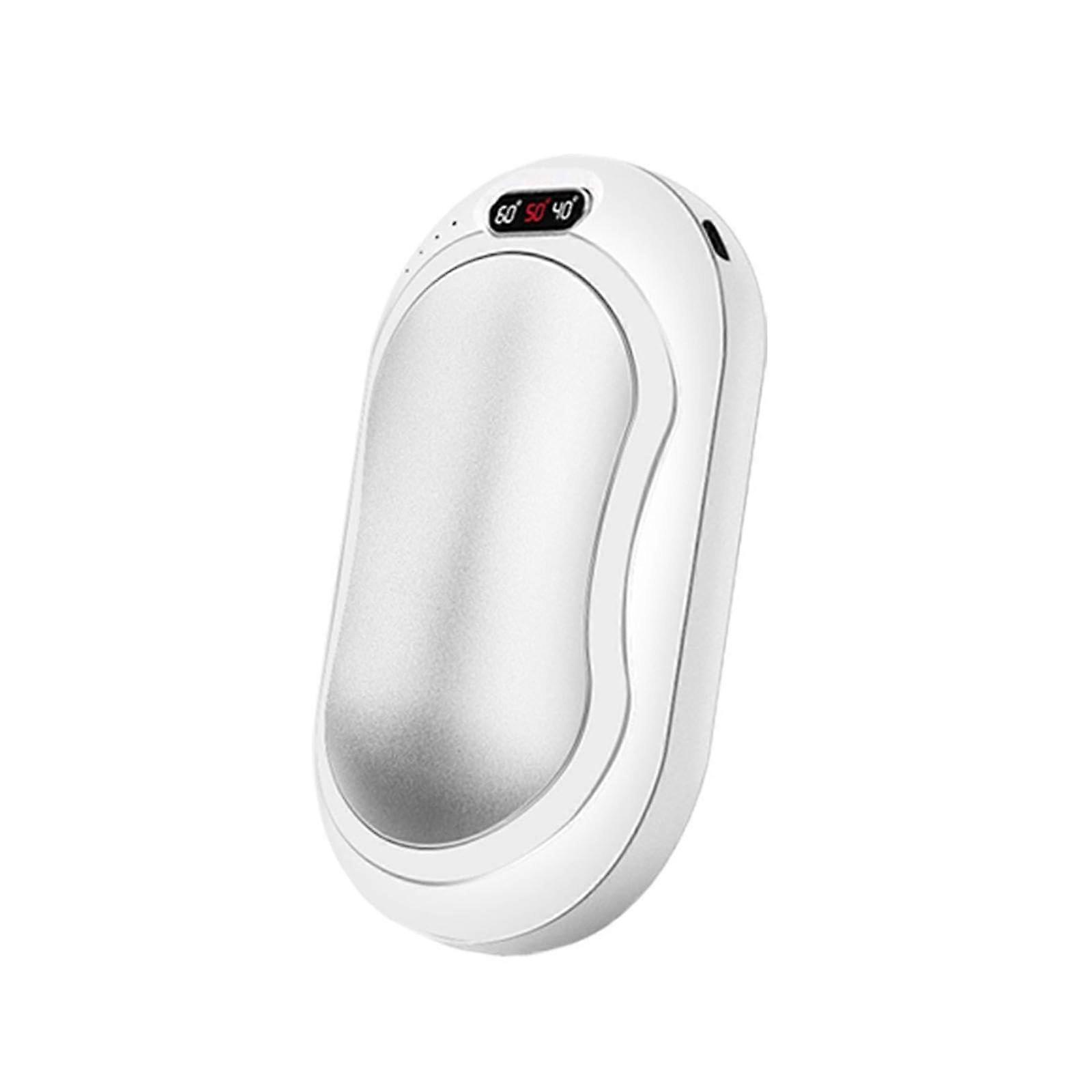 Reusable Hand Warmer USB Powered Portable Pocket Warmer Power Bank With Three Heat Settings Grey