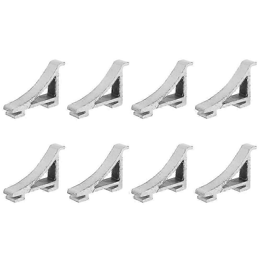 8pcs Frigorifero Shelf Clips Alluminio Cooler Shelf Support Ganci di supporto Clip di supporto