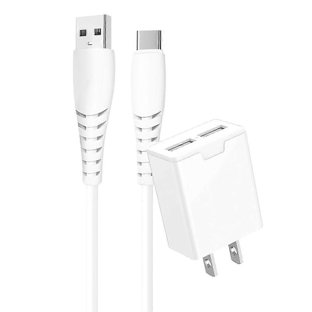 2.4A USB Type C Cable Adapter Double for USB C Data Cord Fast Charge Cable