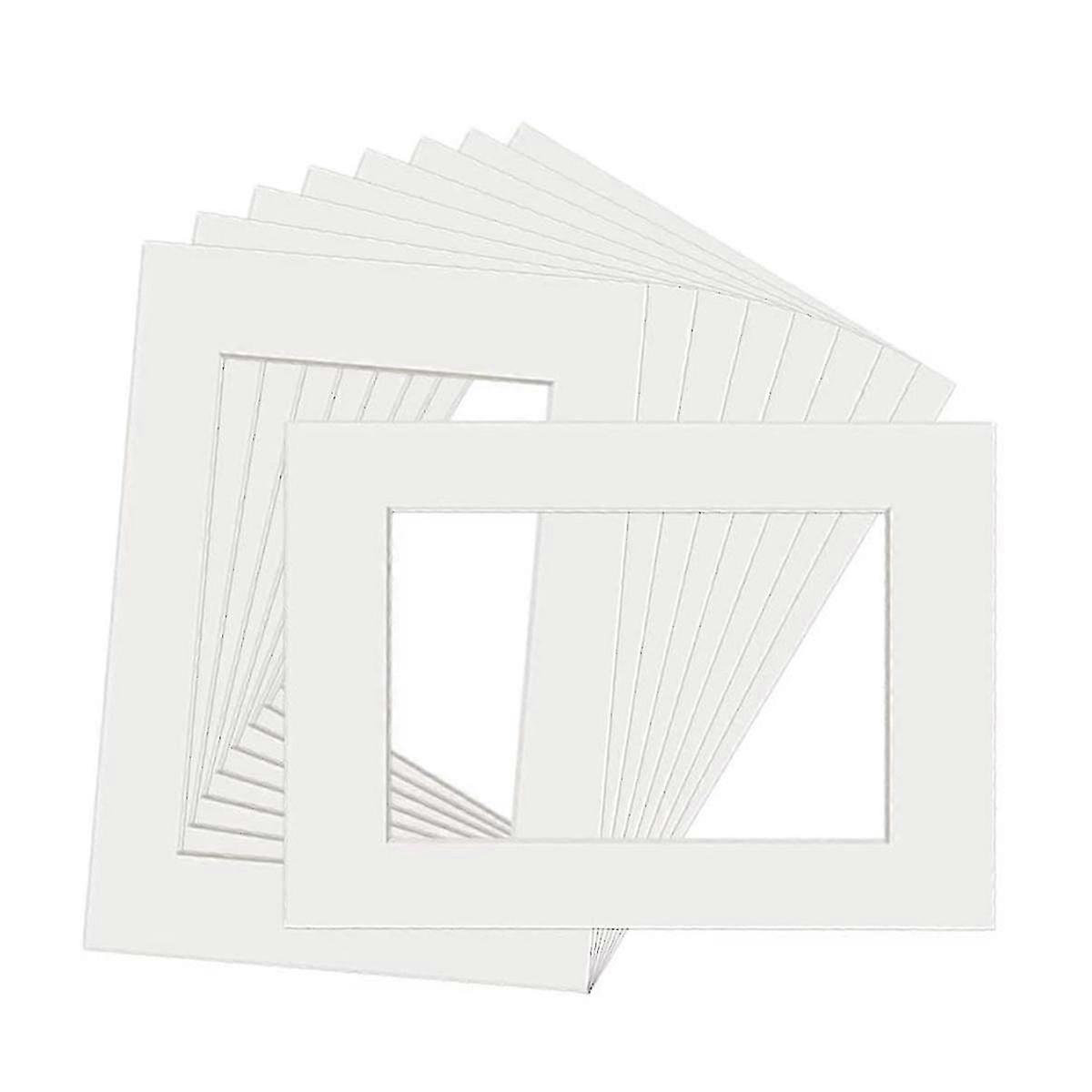 10 PCS White Picture Photo Mounts Frame Mats for Displaying A3 Posters
