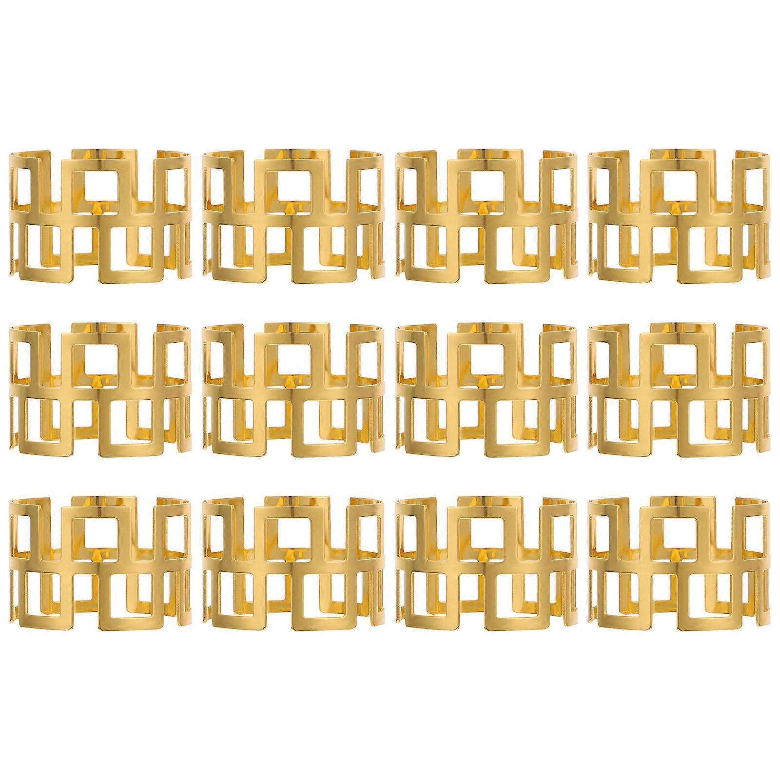 Creative Napkin Buckle Use Elegant Table Setting 12Pcs