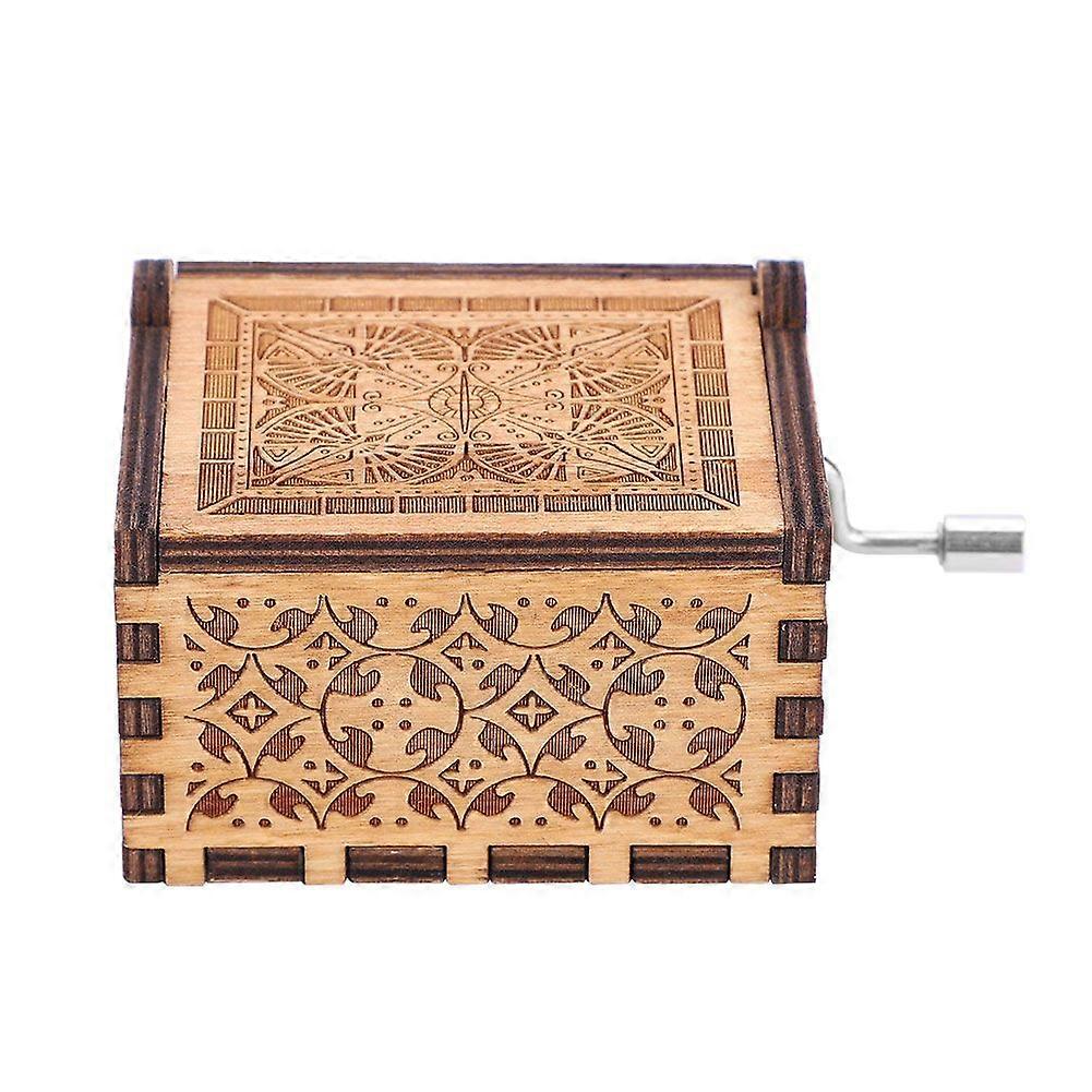 2025 Senaste modellen 1st Trä Handvev Speldosa Mekanisk Klassisk Hantverk