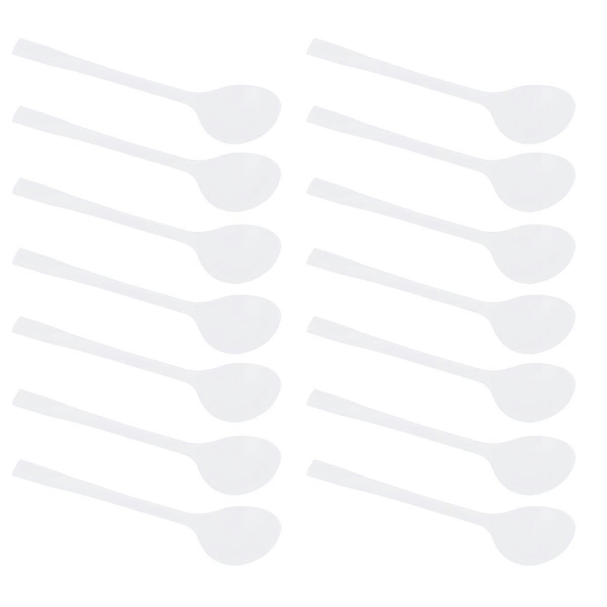 Ice Cream Dessert Spoons Plastic Tableware for General Public in Bulk Transparent 100Pcs