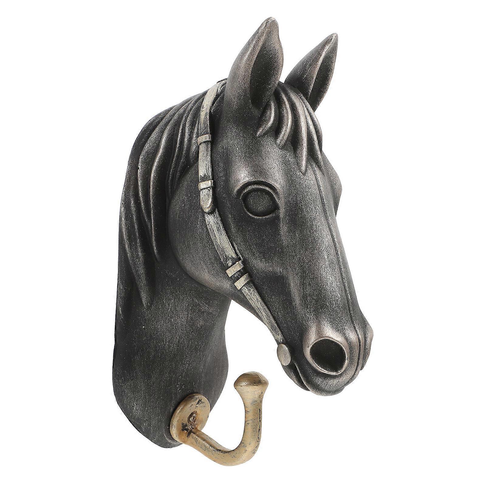 It sounds like you're describing a product listing for a **decorative coat hook shaped like a horse's head**. Here's a refined and professional
