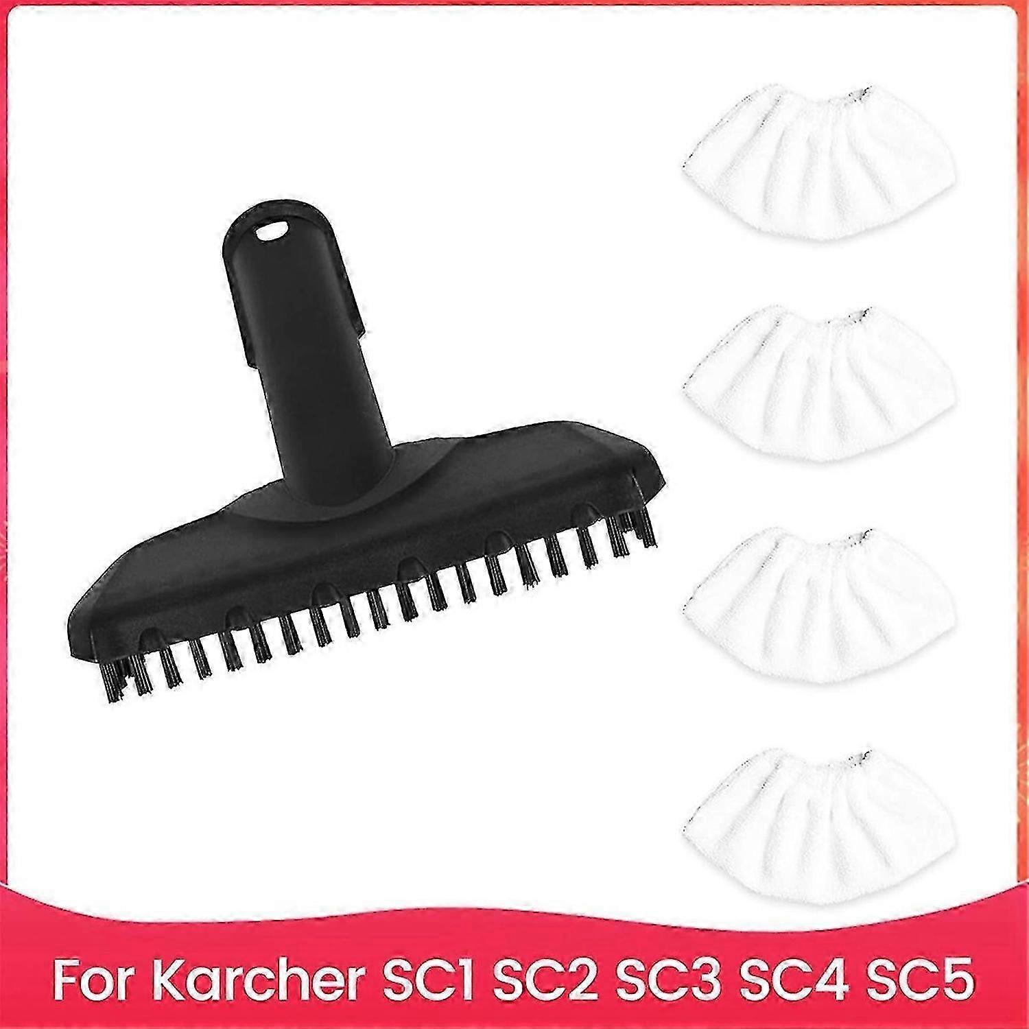 5PCS Microfibre Cloth Set for Karcher SC1 SC2 SC3 SC4 SC5 Steam Cleaner Hand Nozzle Replacement Part hwy