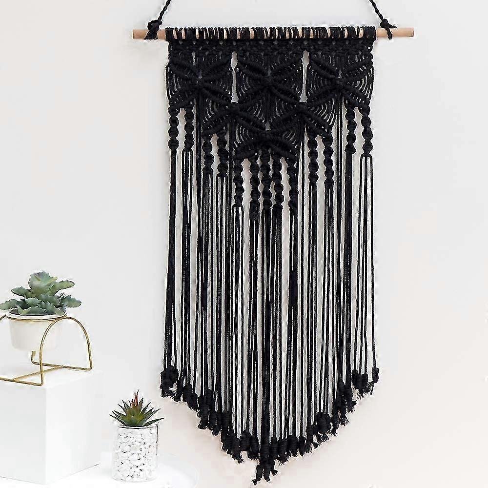 مكرام نسيج حائط معلق 16x27.6 بوصة، أسود