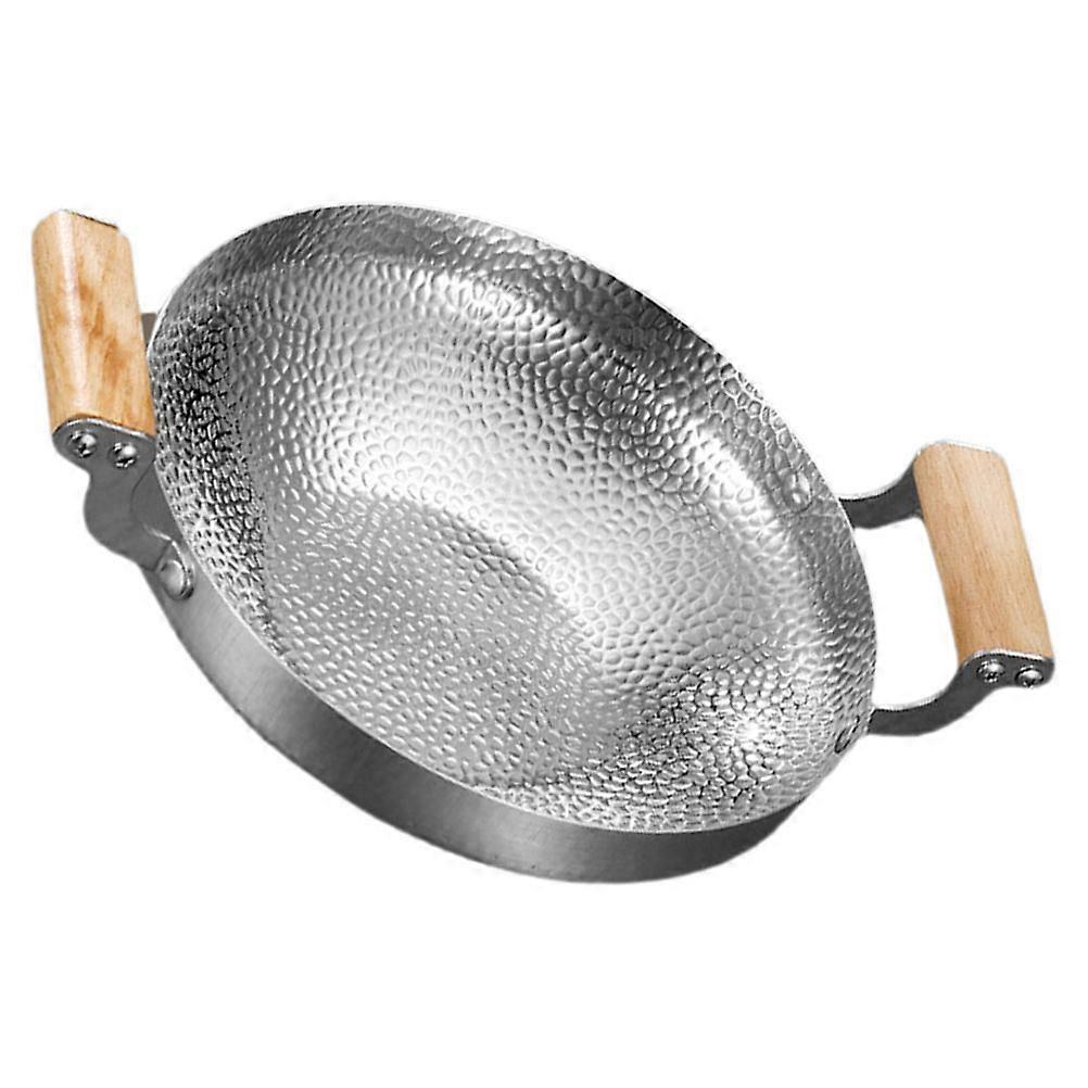 Stainless Steel Single Serving Hot Pot with Handles for Gas Stove, Lightweight and Easy to Clean Kitchen Cooking Tool
