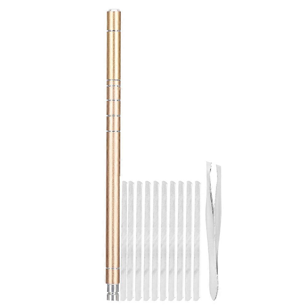 ערכת עט מקצועי לחריטה שיער גוזם גילוח זקן גבות נירוסטה