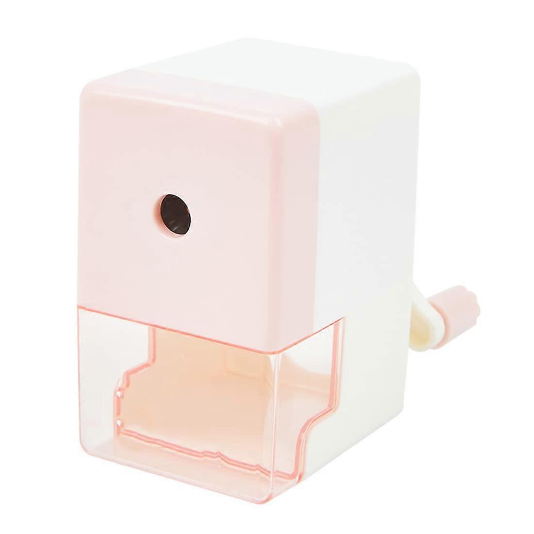 Manual pencil sharpener – portable spiral sharpener head with large capacity – student supplies