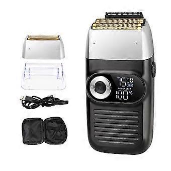 Bald Head Shaver Barber Clipper Electric Razor for Men Foil Shaver Cordless LED Display Professional Barber ClipperYMMR)