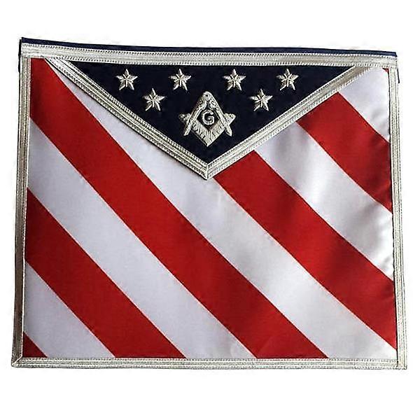 Masonic Regalia Hand Embroidered U.s Master Mason Apron With G Logo