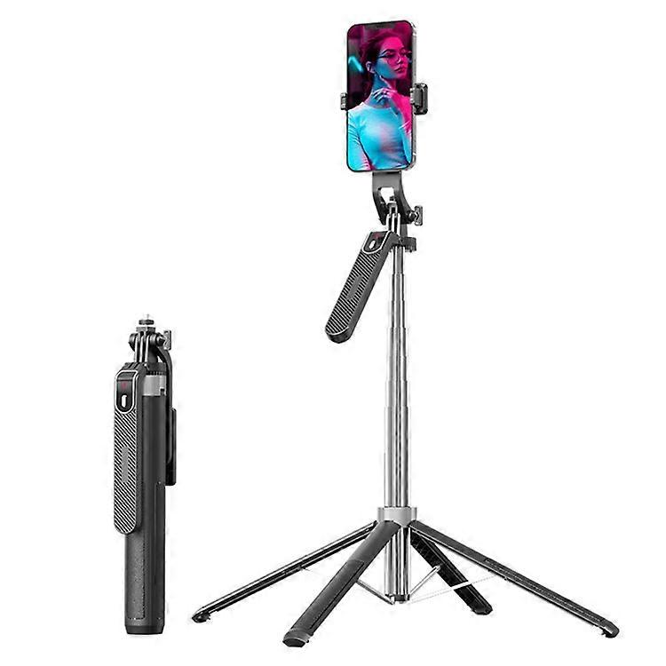 P180 1.8m Tripod Selfie Stick with Dual Lights Bluetooth-compatible Remote Control Quadripod Stand