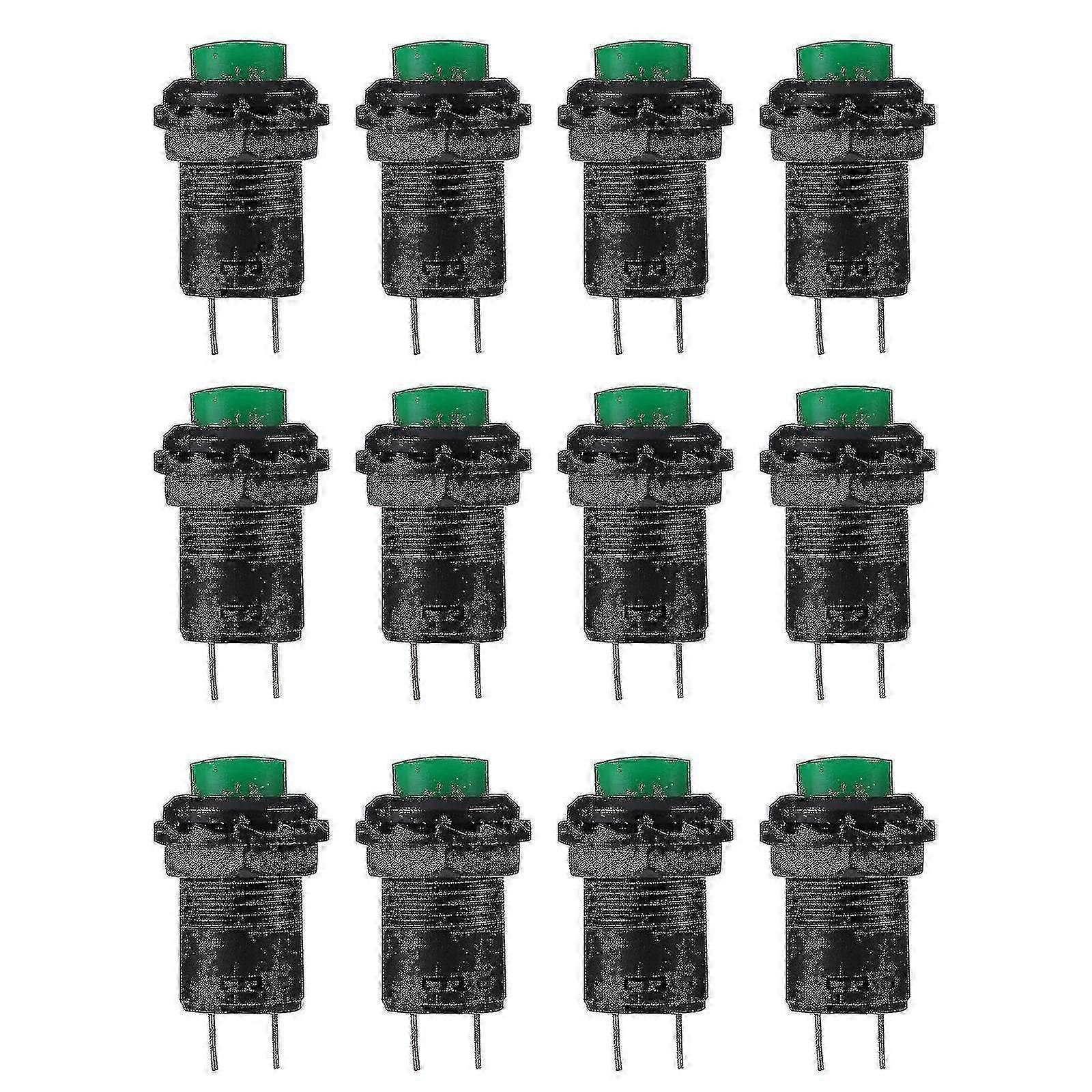 12pcs Useful Convenient Momentary Push Button Momentary Panel Cutout Accessories