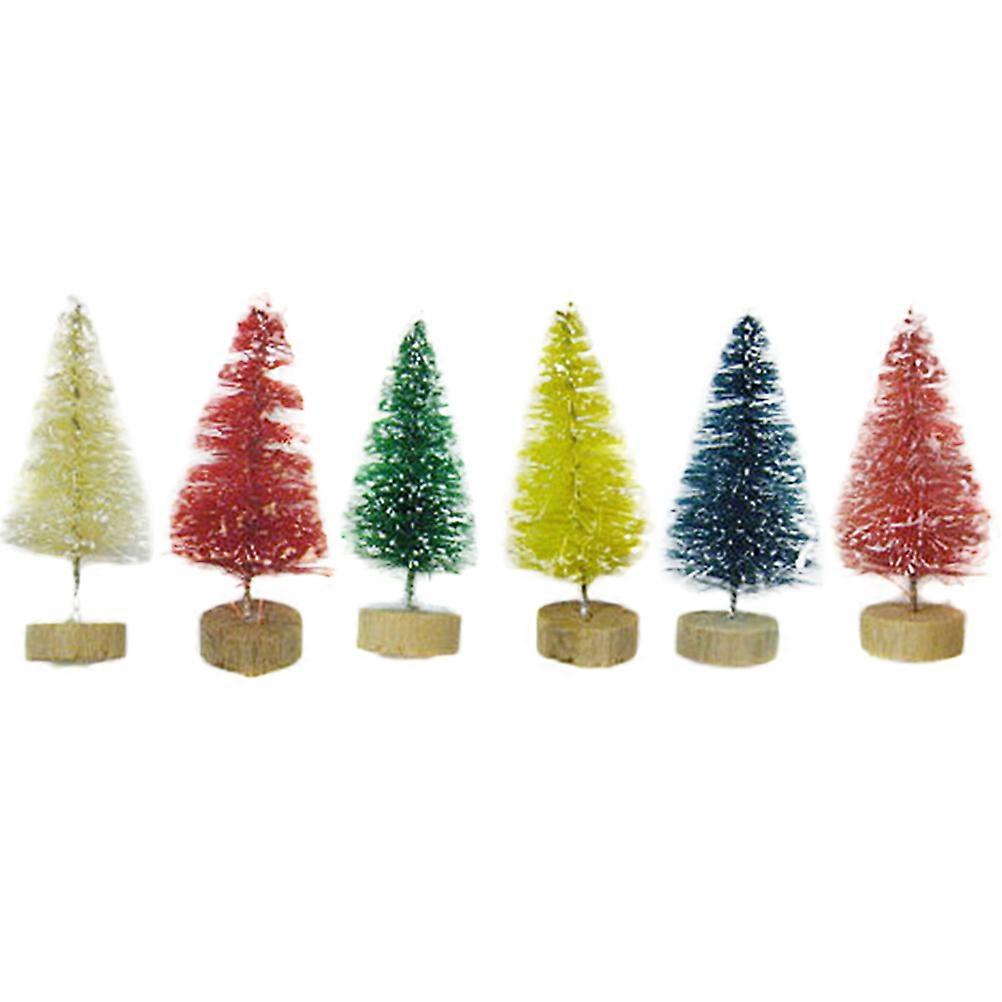 Trees For Crafts Mini Desktop Christmas Trees Home Decoration 25Pcs