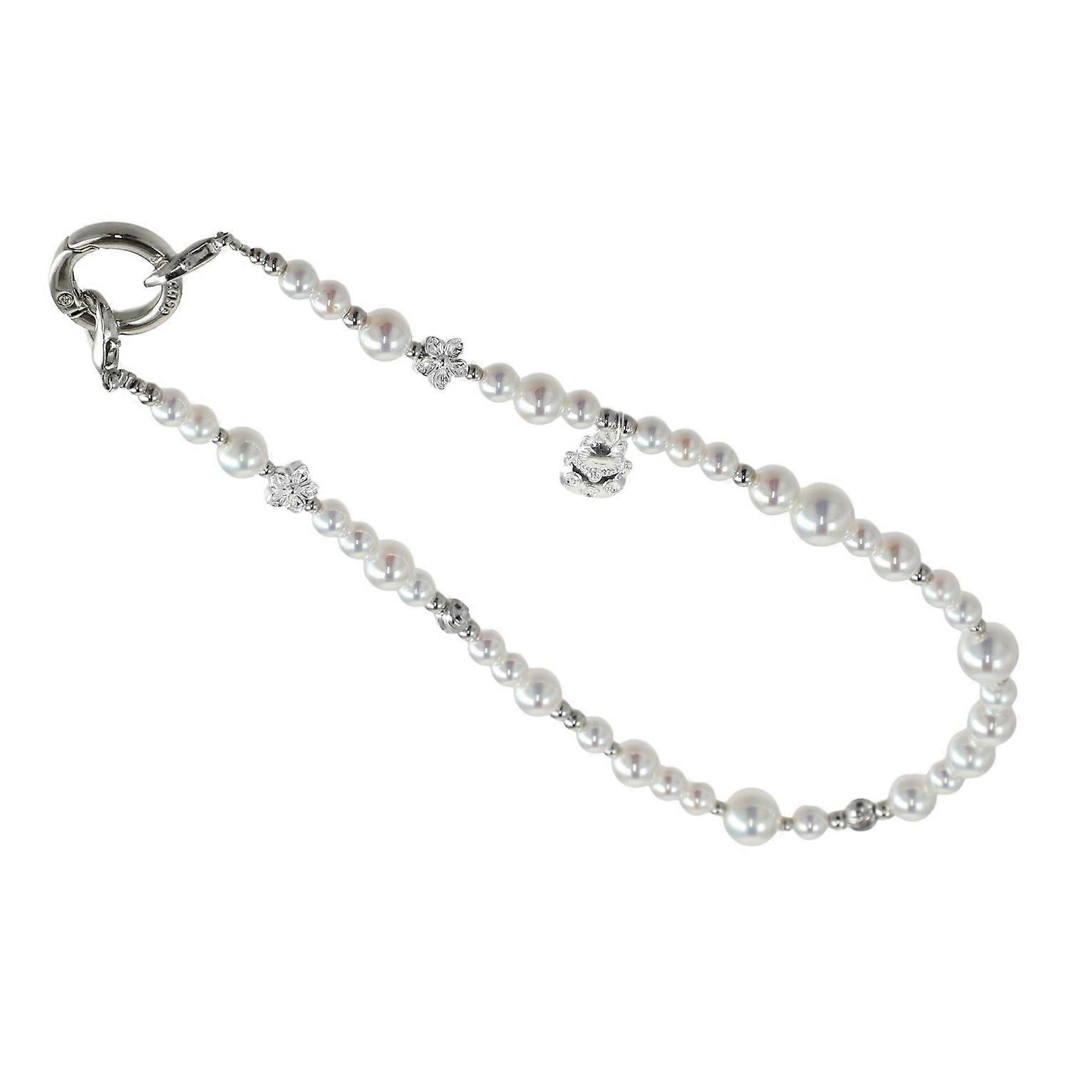 JAUCASE AJ040 Lucky Series Phone Chain with Tether Tabs Fluorescent Beads Civet Cat Charm Strap 30cm