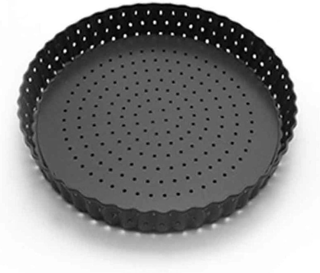 8in Pizza Pan with Holes for Oven, Non-stick Bakeware Tray with Removable Bottom