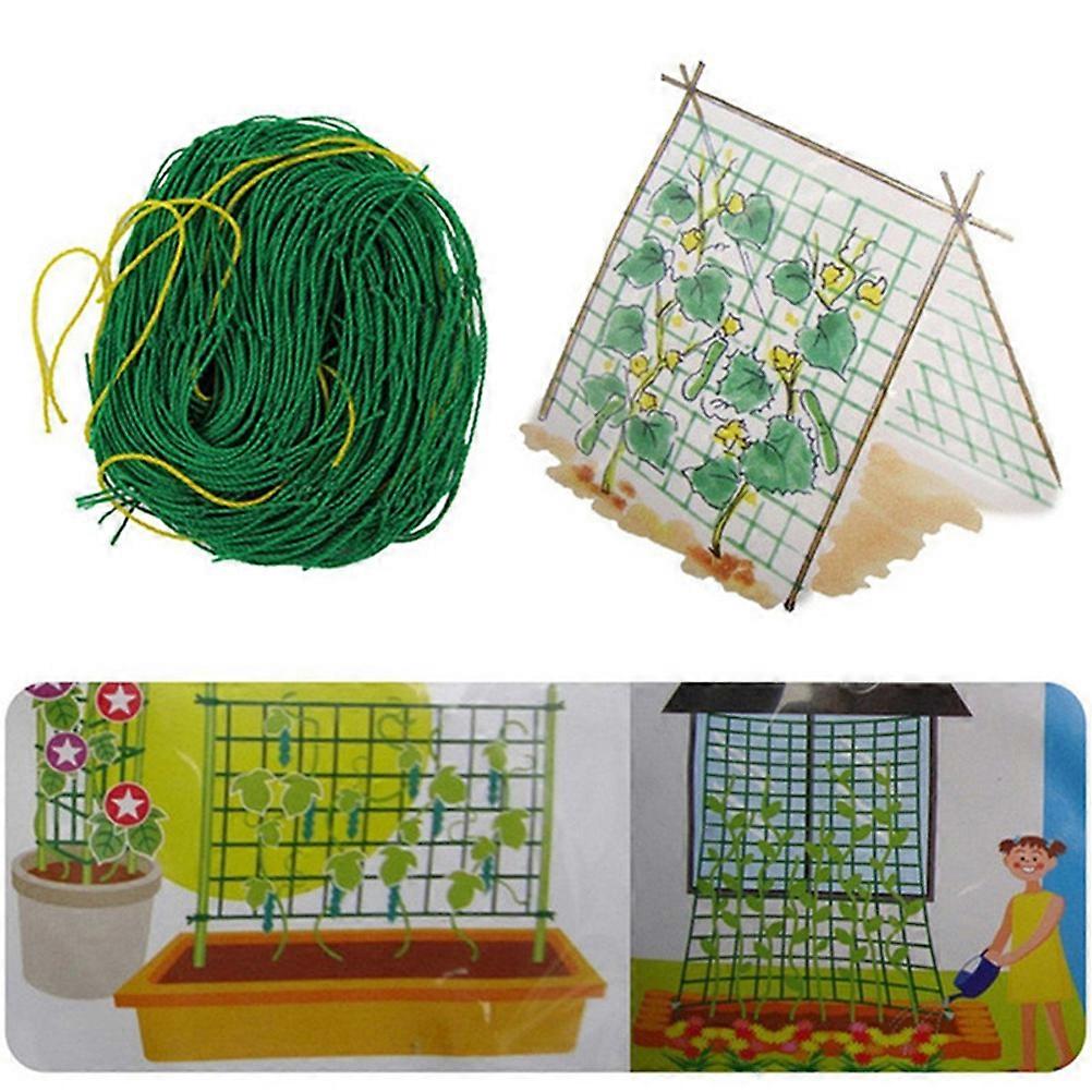Green Nylon Climbing Net for Gardening Suitable for Vining Vegetables Fruits and Flowers 1.8x1.8m