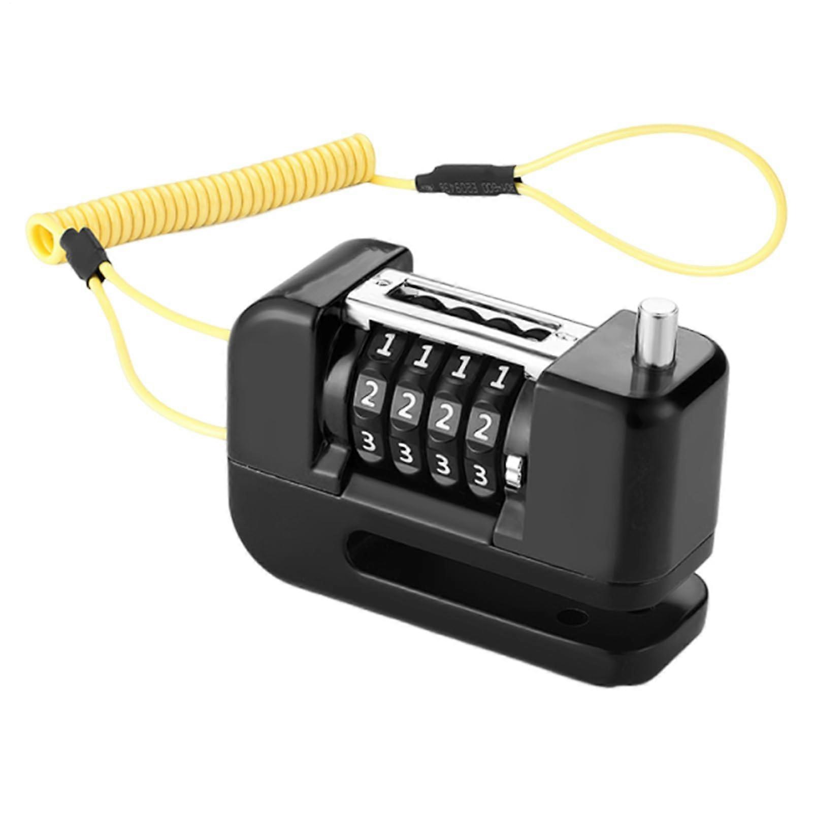 Brake disc lock, heavyduty bicycle wheel 4digit combination locks, waterproof security locking devices