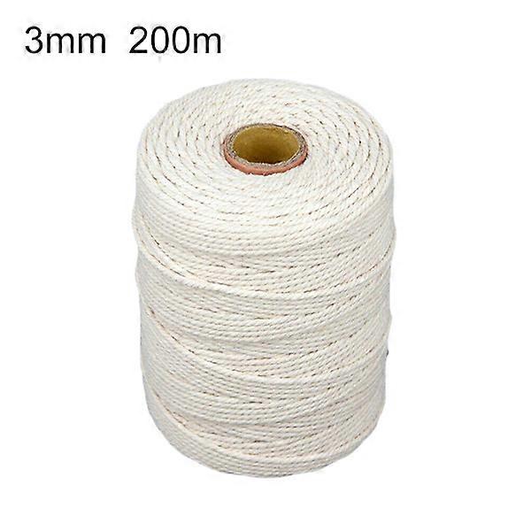 Cotton Cord Macrame Yarn Rope Twisted Cotton Cord DIY Hanging Craft Cord