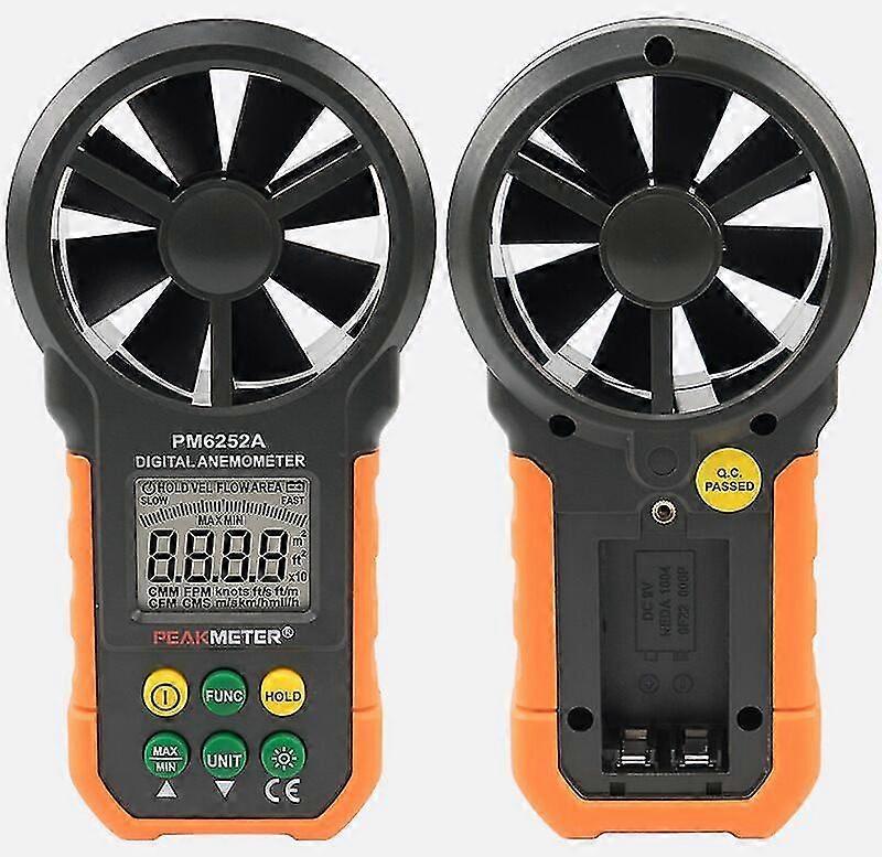 Handheld Anemometer, Digital Anemometer, Airflow Anemometer for UAV Shooting, Wind Chill, Wind Speed \u200b\u200b(Without Battery)