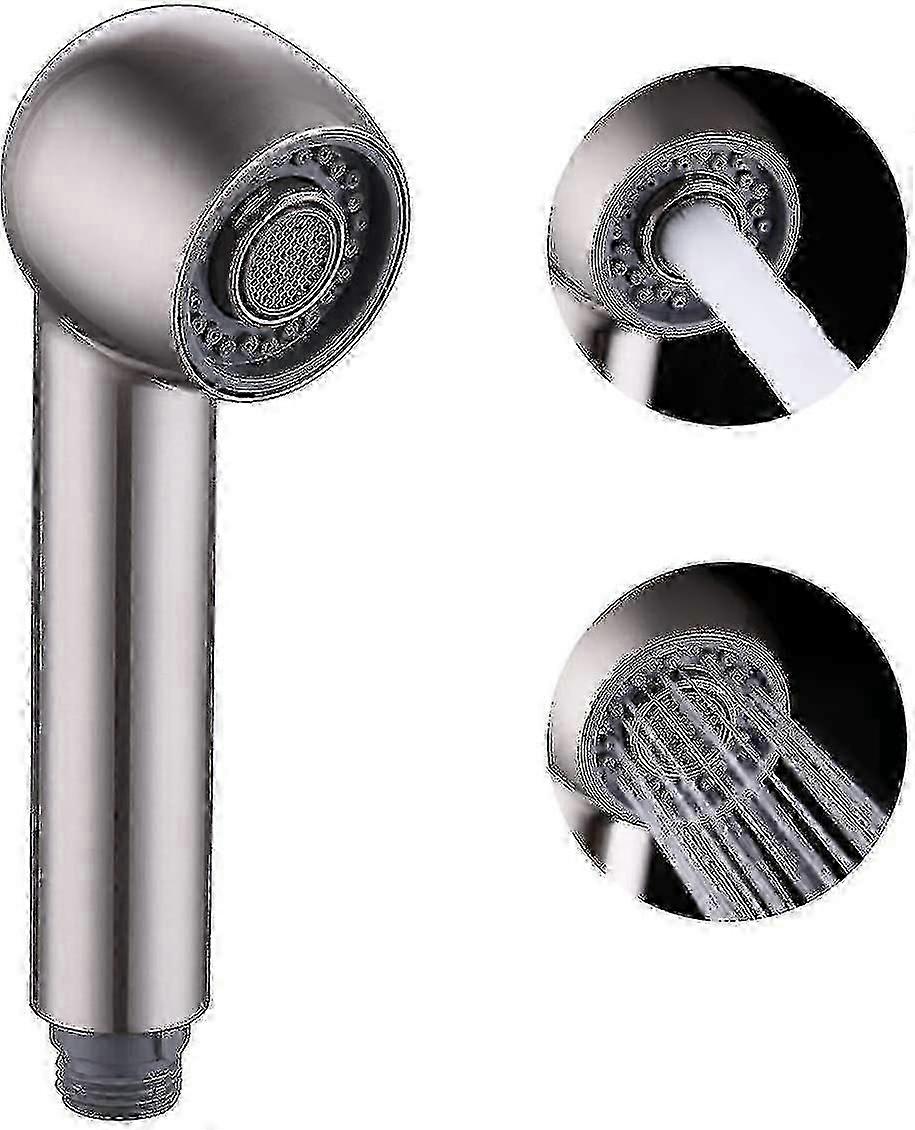 Bathroom Kitchen Faucet Pull-out Spray Head, Universal Replacement Part, Brushed Nickel
