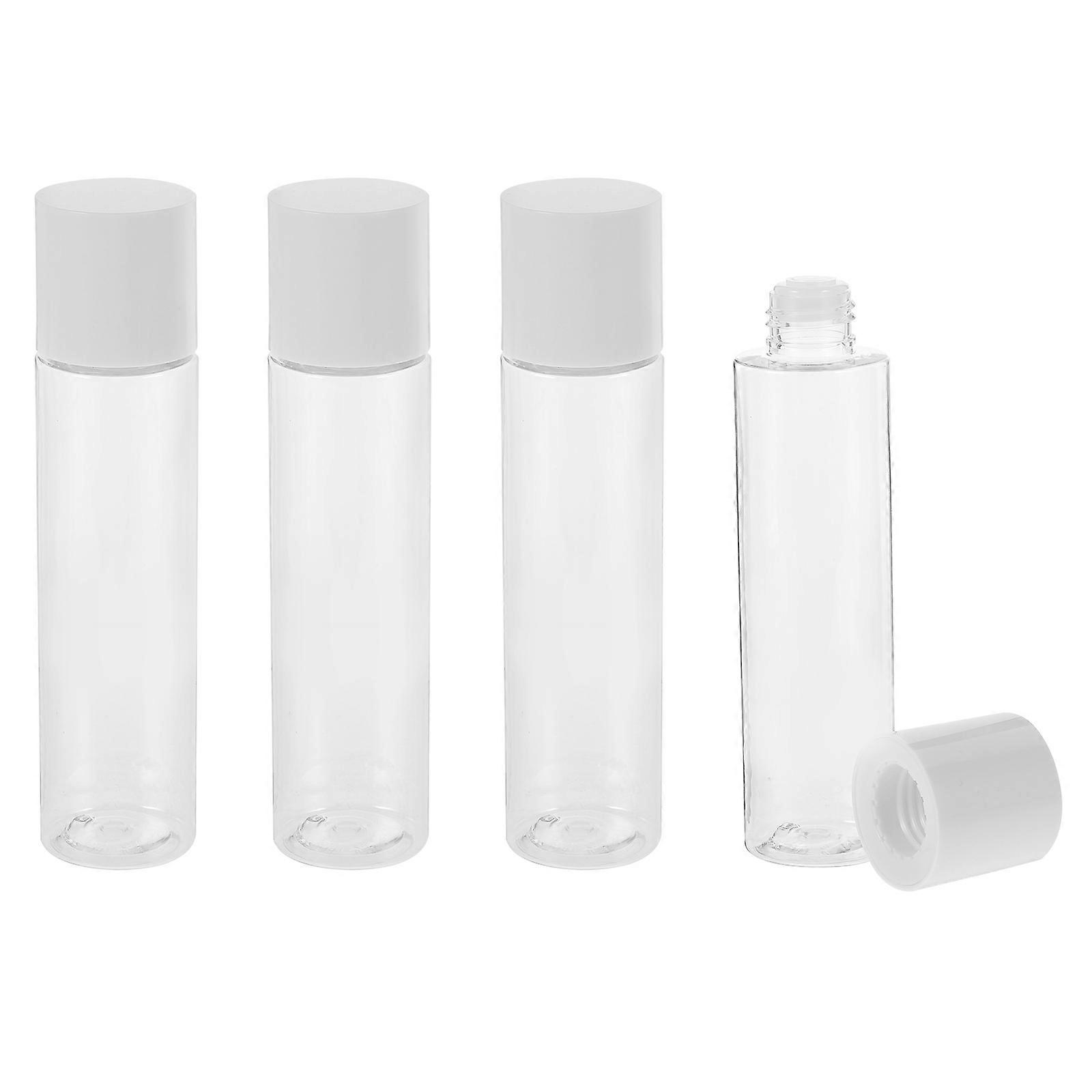 4pcs Refillable Travel Bottles, Compact Lightweight Lotion Dispensers for Skincare, Toiletries & DIY Liquids – Portable, Non Slip Design