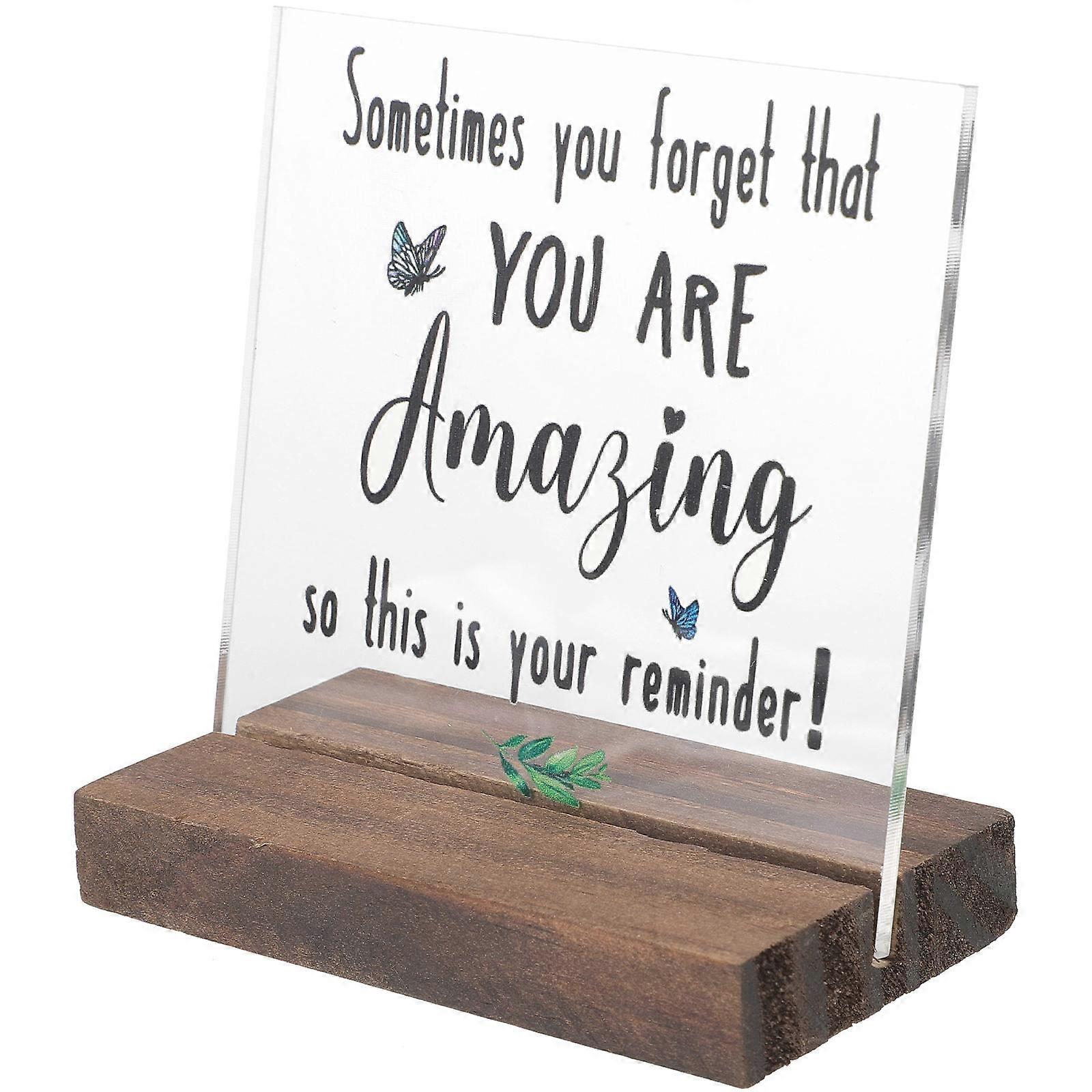 a thoughtfully crafted product description for your **Inspirational Office Desk Plaque**:
### π **Inspirational Office Desk Plaque with Stand β