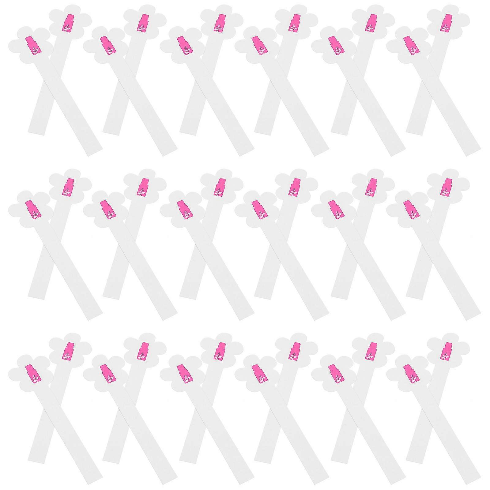 Aromatherapy Testing Strips 100Pcs Flower Shape Perfume Testing Friends High Absorption Capacity 12x3.5x0.2cm