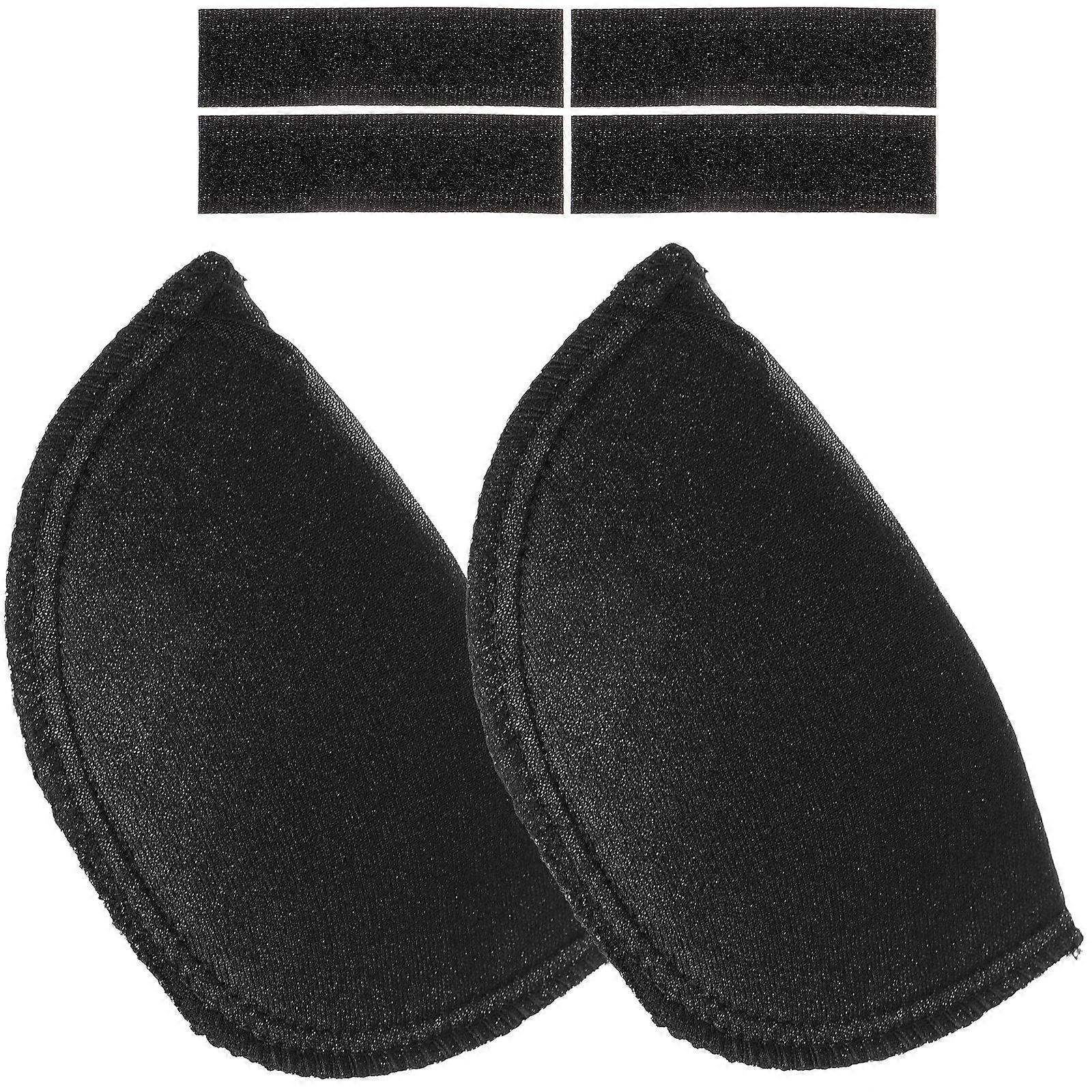 Nonskid Invisible Shoulder Pads for Women and Men Comfortable Breathable Black Nylon Polyester Blend
