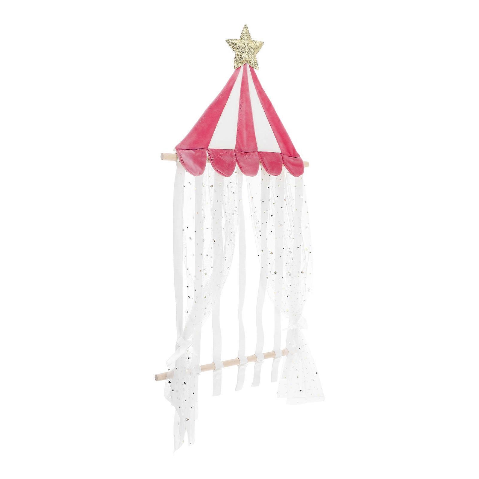 Pink Headband Holder for Baby Girl with Comfortable Cotton Material and Nonslip Design for Home Use 6.5 Inches