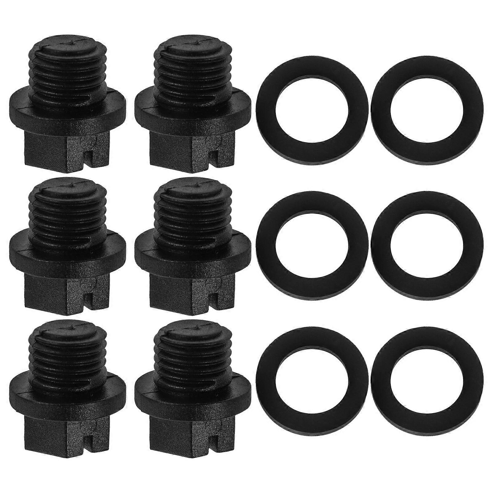 Pool Closing Plugs Pool Pump Plug Swimming Pool Sealing Plug Strong Durable Rubber Material 6Pcs