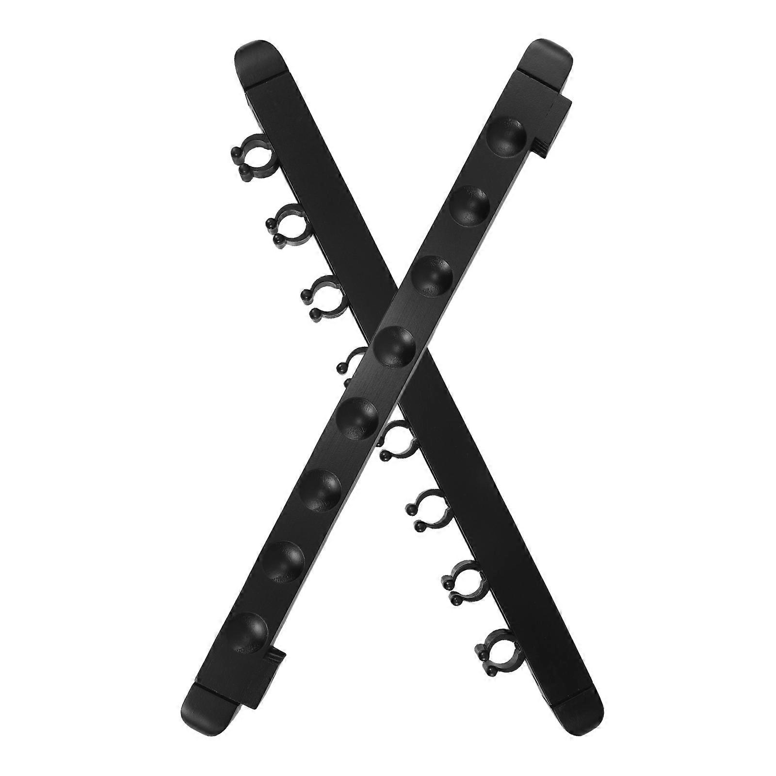 Wall Mounted Pool Cue Holder Roman Style Solid Wood Billiard Accessories Organization Home Use 1Set