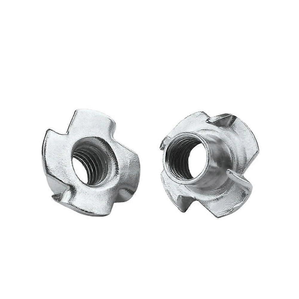 Hand nut M3 M4 M5 M6 M8 M10 M12 fourclaw nut Tnut for wood faux furniture M8 50pcs