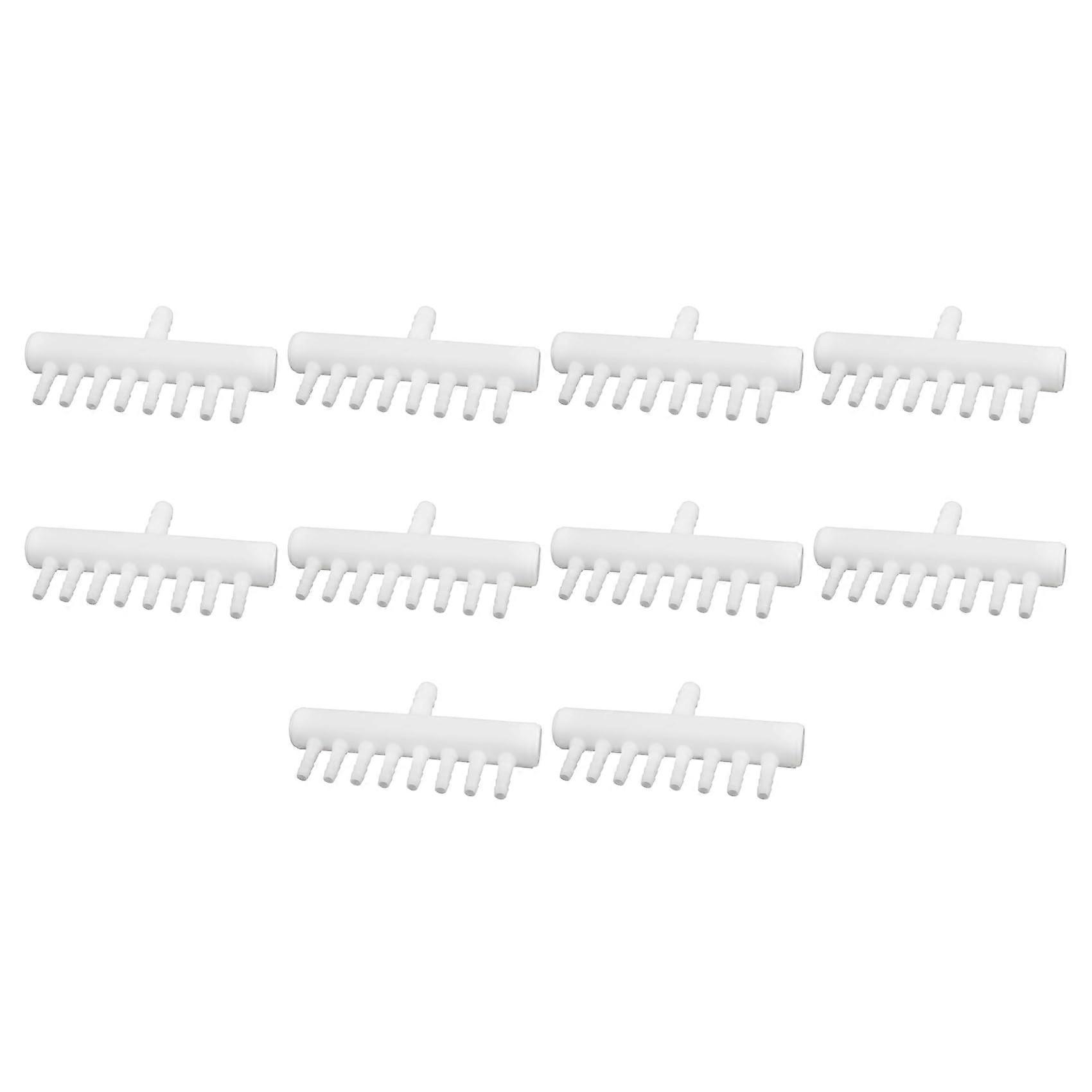 10X Plastic 8Way Aquarium Hose Distributor Air Valve