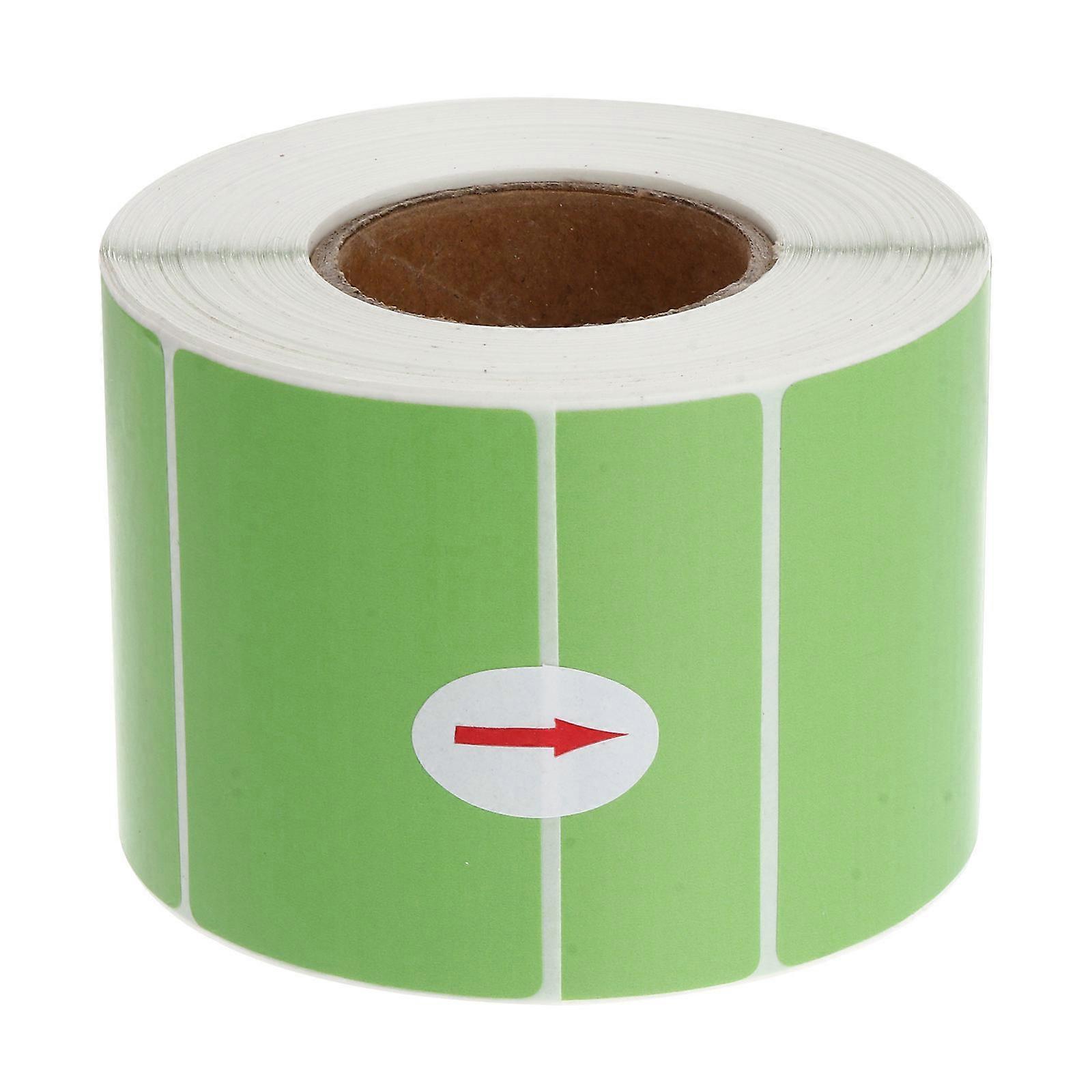 Colorful Thermal Transfer Labels Printer Paper Self Adhesive Blank Stickers for Office Kitchen Milk Tea Shop Green 2pcs
