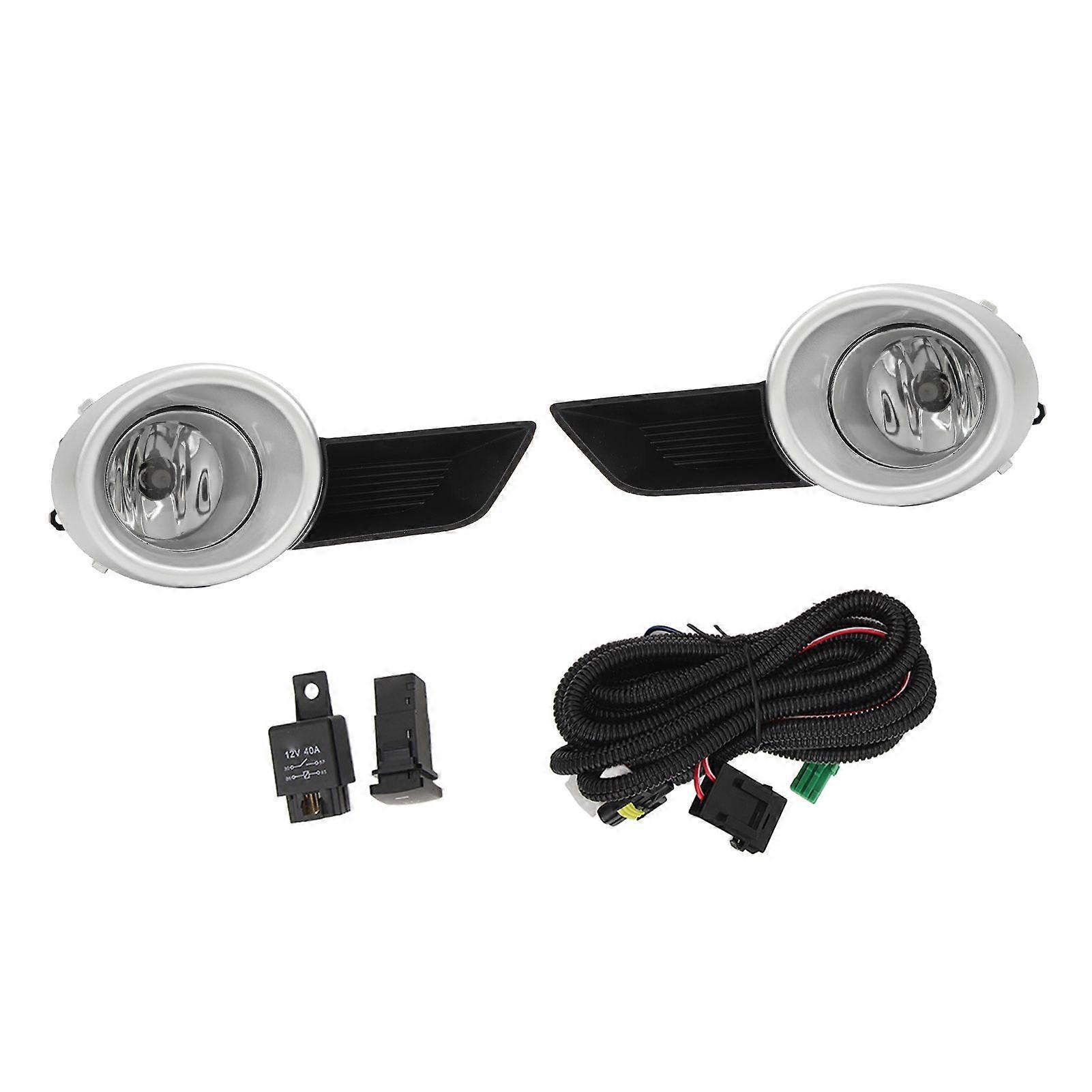 Highlander XU40 2008-2010 Fog Lights with Wiring Switch Kit