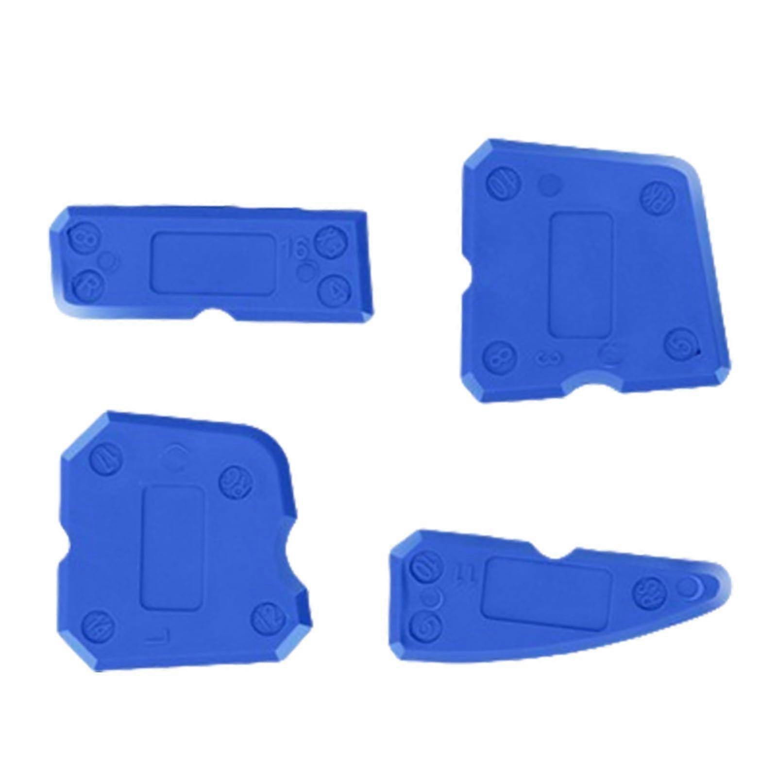 4 Pack Tile Joint Cleaner Grout Scraper for DIY Enthusiasts and Professionals - Blue Color for Smooth Grout Lines