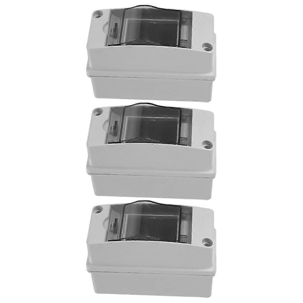 Electrical Breaker Box Distribution Box IP65 Waterproof Enclosure for Outdoor Use Protection Box 3Pcs
