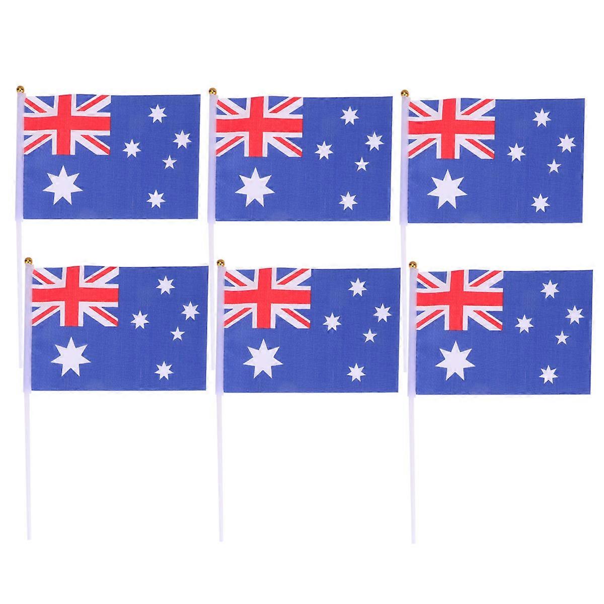 Stick Mounted Flags for Crowd Engagement, Compact Size, Ideal for Grand Openings