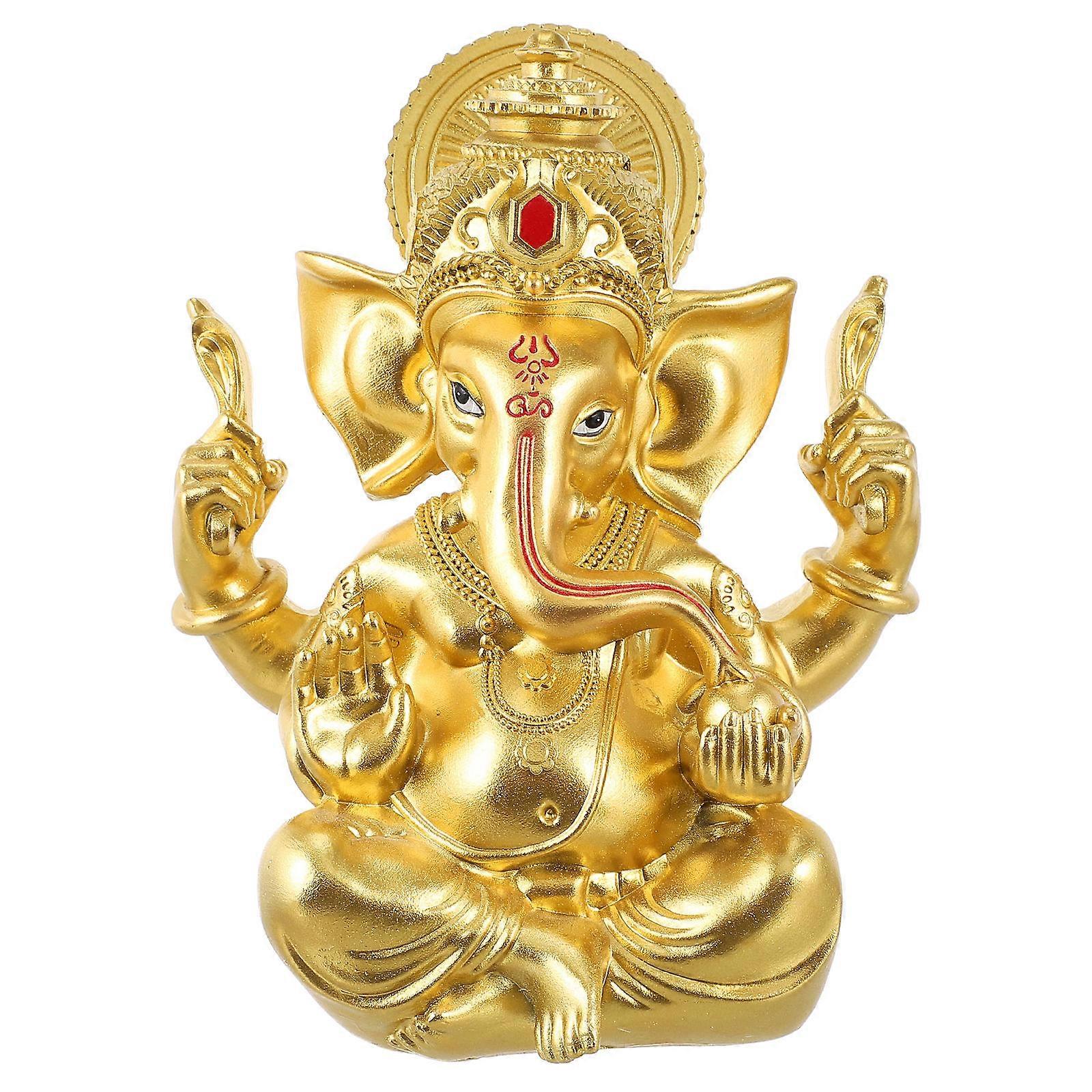 Inspired Desk Decor, Elegant Resin Elephant Statue for Stylish Ambience