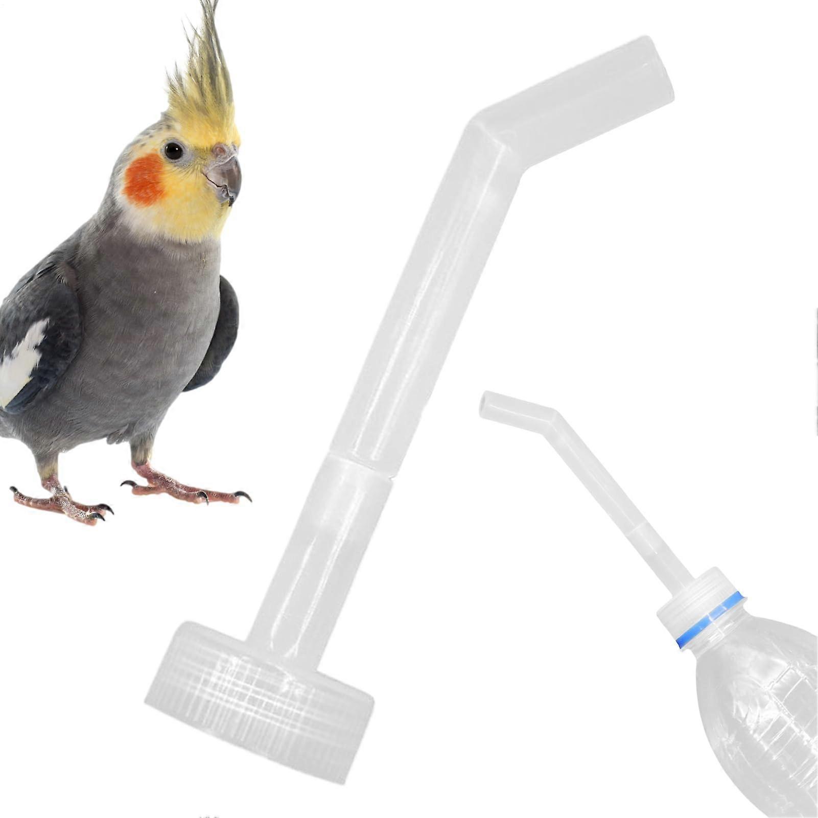 Bird Waterer Dispenser with Filler Injector for Parrots - Cage Accessory, Long-Lasting Feeding Solution, Easy Visibility