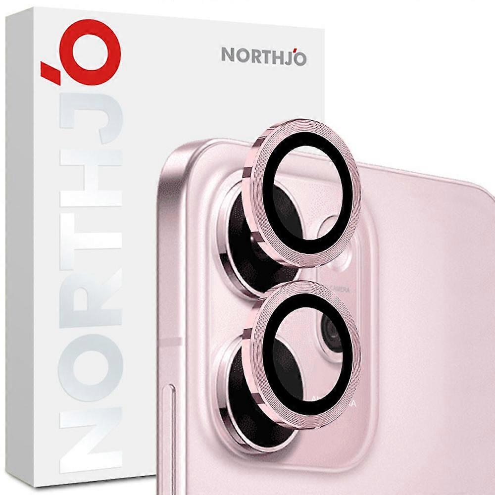 TKdaddy NORTHJO 1セットOppo Reno14 F 5G強化ガラスカメラレンズフィルムCD静脈メタルリングレンズガードピンク