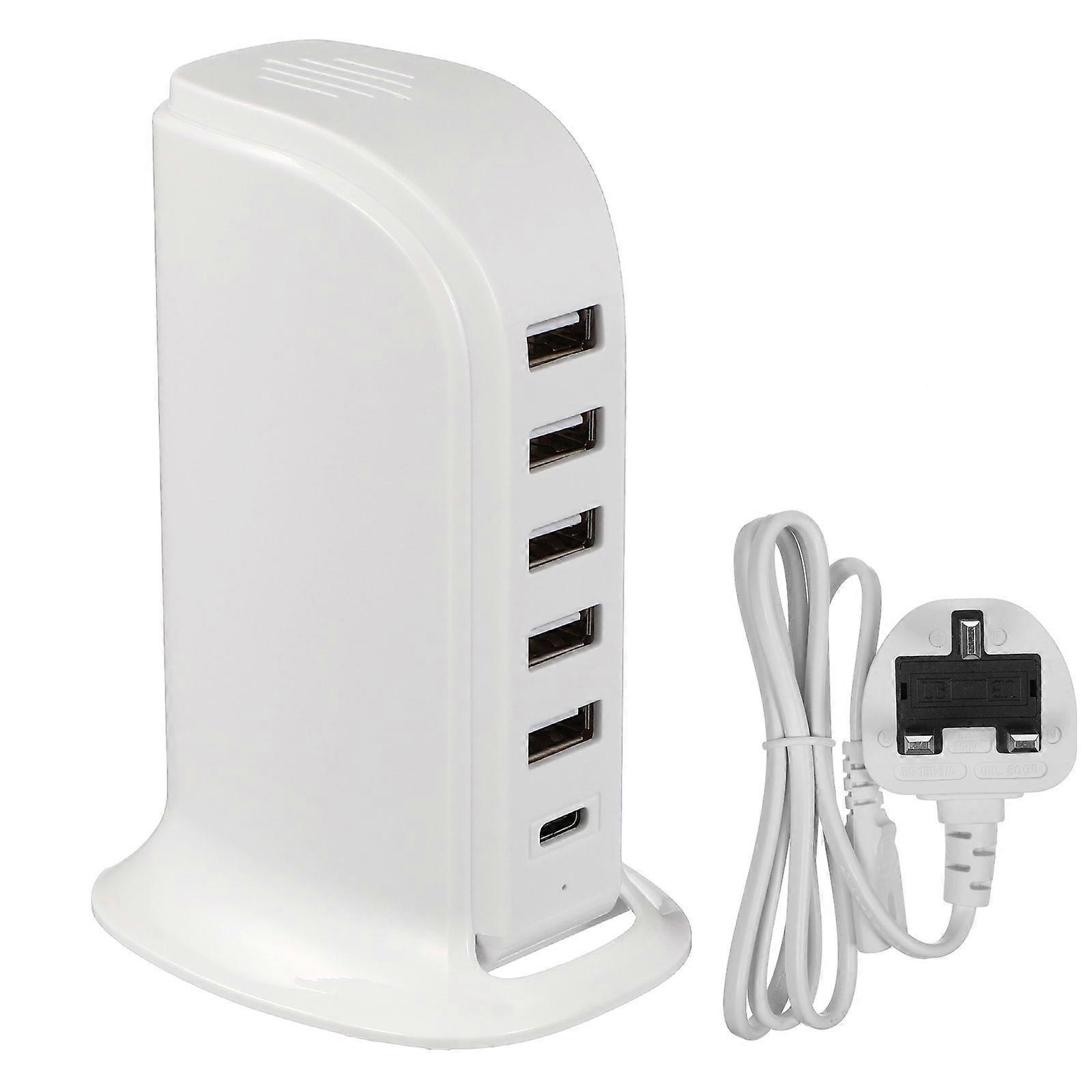 Desktop USB Charging Hub With 20W High Power Output Ideal For Home Use And Office Use 1Pack