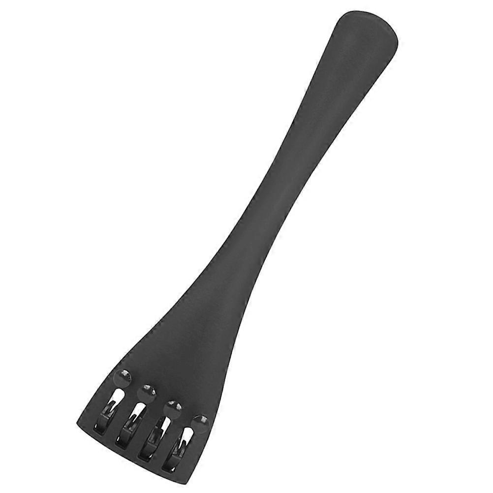 Professional Cello Tailpiece with Fine Tuners for 4/4 Violin Black Carbon Fiber Lightweight Durable