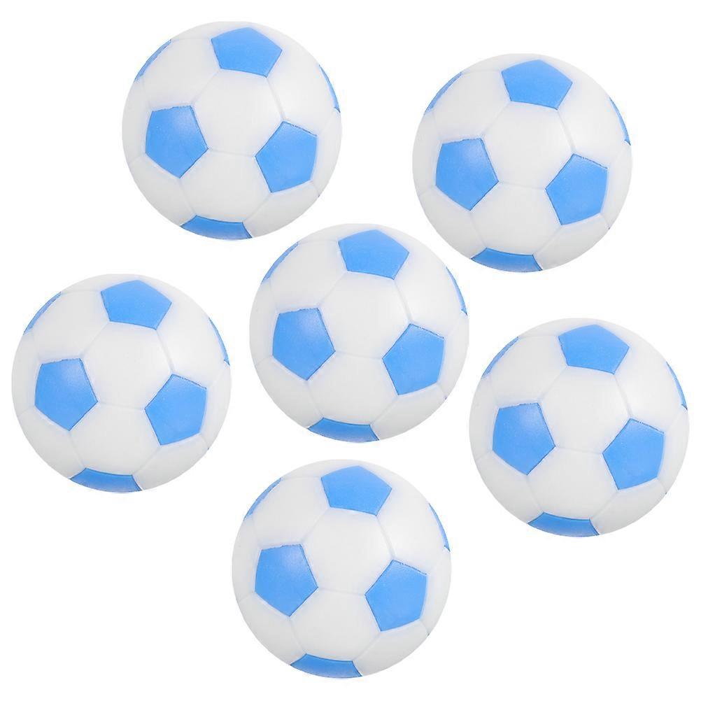 6pcs Mini Foosball Balls Table Foosball Soccer Replacement Footballs Tabletop Game Balls
